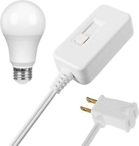 DEWENWILS Table Lamp Dimmer Switch With Warm Dimmable LED Light Bulb 6.6 ft Cord
