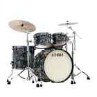 Tama Starclassic Maple 4pc Drum Set Charcoal Swirl w/Black Nickel Hw