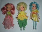 3 Vintage 1984 D.K.P. Kenner Rose Petal Dolls