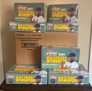 2021 Topps Heritage High Number Factory Sealed Hobby MLB Baseball Box 24 Packs