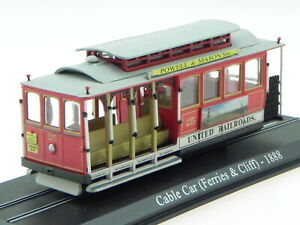 San Francisco CableCar Tram Straßenbahn 1888 ready-made model scale 1:87