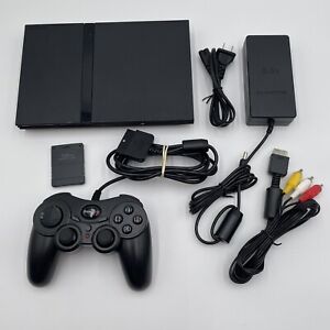 New ListingSony PlayStation 2 PS2 Slim Black Console System Bundle SCPH-79001 New Laser