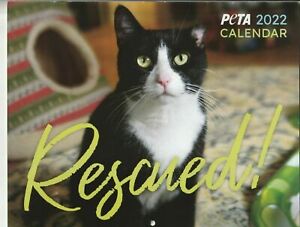 PETA - Rescued! - 12 months - 2022 Wall Calendar - Cute Critter Photography