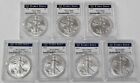 2018-2023 American Silver Eagle PCGS MS69 Early Issue Lot Of 7