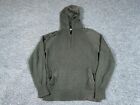 Kennington California Hooded Sweater Adult Small Green Chunky Knit (with flaws)