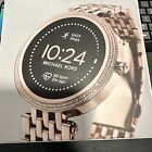 NEW NOB Michael Kors MKT5128V Gen 5E Darci Pavé Rose Gold-Tone Smartwatch
