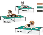 Cooling Elevated Dog Bed Raised Dog Cots Pet Hammock Bed Non-Slip Indoor Outdoor