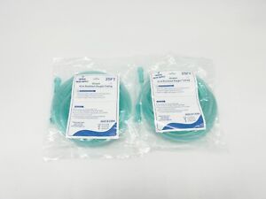 Medical Sales Supply Oxygen Tubing, 25ft, Green, 2-Pack, Adult Use, NEW
