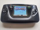 modded black  Sega Game Gear system mcwill TFT LCD-USB-C CleanJuice Rechargeable