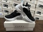 Under Armour Curry Flow 9 Men's Size 5 Shoes Sneakers Team White Black 2022