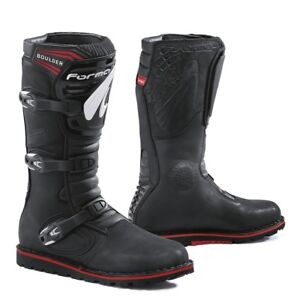 motorcycle boots | Forma Boulder black trials dual sport adv balance riding