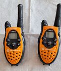 2 Motorola TALKABOUT T4900 Walkie Talkies  Two Way Radios Orange and Black