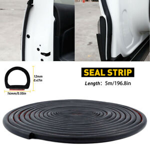 5M D-Shape Door Car Rubber Seal Stripge Hollow Guard Weatherstrip Universal (For: More than one vehicle)