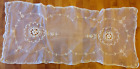 vintage french tambour net lace dresser scarf 33x15 in
