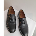 Florsheim Men's Shoes Wingtip Loafers Sz 13 Black Leather Kiltie Tassel