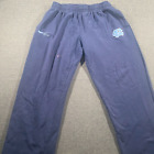 Nike UNC Tar Heels Lacrosse Relaxed Fleece Sweatpants Mens Size XL Blue