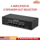 B042 Passive Power Amplifier Selector Speaker Switch 4 Amp In 2 Speaker Out USA
