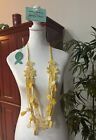 ANTICA SARTORIA 2023 YELLOW AND WHITE BEADED  NECKLACE   NWT