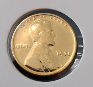 New Listing1935 US Liberty Lincoln Wheat 24k Gold Plated Cent Penny Collection Coin NICE!