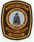 VIRGINIA VA PULASKI COUNTY SHERIFF NICE SHOULDER PATCH POLICE