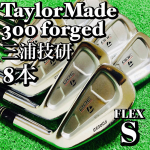 TaylorMade 300 Forged Iron Set 8pcs 3-9+Pw Dynamic Gold S300 Flex S RH Japan