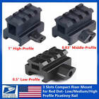 3 Slots Compact Riser Mount for Red Dot- Low/Medium/High Profile Picatinny Rail