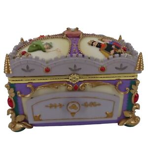 Disney Sleeping Beauty Main Title Musical Music Jewelry Box Mirror Drawer READ