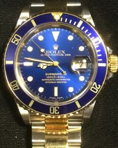 Rolex Submariner Blue Men's Watch - 16613