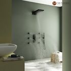 4Function Thermostatic Shower Head Combos,Rain Shower Panel Tower&Handheld Spray