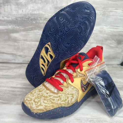 Nike Mens KD 15 Olympic Metallic Gold Basketball Sneakers DC1975-700 Size 9.5