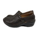 Bolo Born Nursing Clogs Size 7.5 Brown Leather J00635 Shoes
