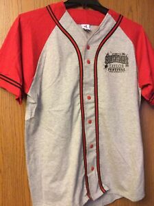 Taylor, Michigan - Summer Festival Jersey - Gray w/ Red Sleeves & Trim - L.