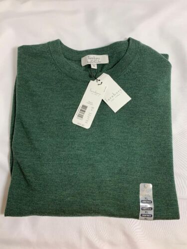 Turnberry Crew Neck sweater, Green, long sleeve, XL