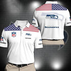 New ListingPersonalized Seahawks Football Polo, Seattle Football Team Seahawks Polo Shirt