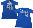 New-Minor-Flaw Dirk Nowitzki #41 Dallas Mavericks Mens Sizes S-2XL Adidas Shirt