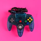 Official Nintendo 64 ICE BLUE Controller AUTHENTIC 👾 CLEAR OEM N64 NUS-005