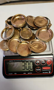 Scrap Gold - scrap lot gold filled pocket watch cases 300 grams - L3