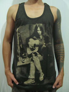 Neil Young Heart of Gold Music T-Shirt Tank Top Vest Sleeveless Mens Bunny