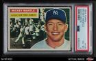 1956 Topps #135 Mickey Mantle WHT Yankees VARIATION HOF MVPw PSA 4 - VG/EX