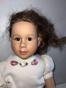 1997 My Twinn Doll Brown Hair Brown Eyes 23” Poseable white body