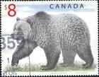 Canada Used stamp  Fauna Grizzly Bear 1997  avdpz
