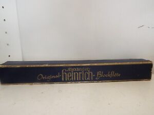 Vintage Alexander Heinrich Wooden Flute In Original Box 12 1/2