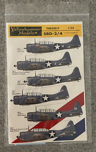 1:32 Yellowhammer Decals YHD32017 SBD-3/4 Dauntless for Trumpeter