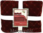 New ListingCharter Club Holiday Collection Velvet FULL / QUEEN Quilt & Pillowshams Set Red
