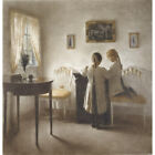 Two Girls Playing - P Ilsted Print