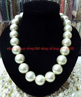 AAA+ Huge 16mm White South Sea Shell Pearl Round Beads Necklace 14-36''