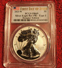 2021 w reverse proof silver eagle type 1 PCGS PR 69 first Day of Issue