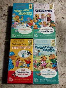 Vintage The Berenstain Bears VHS Sealed Random House 2.3.6.10 Lot (4)