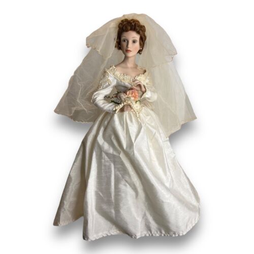 Ashton Drake Porcelain Autumn Reflection Bride Doll Sandra Billoto Collection