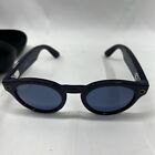 Ray-Ban Stories Round Shiny Blue RW4003 Polar Dark Blue Lens Smart Sunglasses